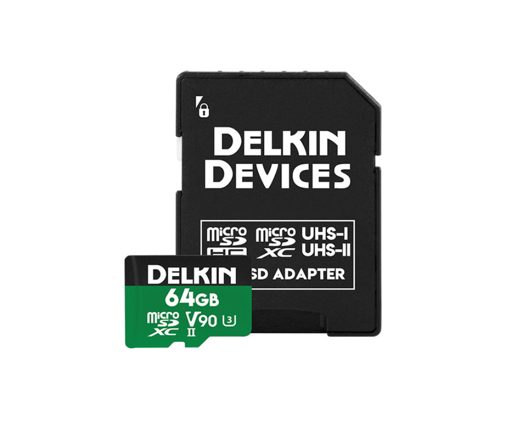 Delkin 64GB Power UHS-II (V90) Micro SD Hafıza Kartı