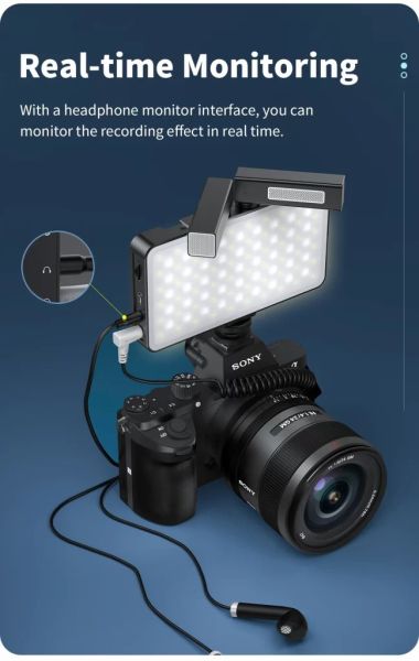 Mamen SML-V02 Çift Mikrofonlu RGB LED Video ve Fotoğraf Efekt Işığı