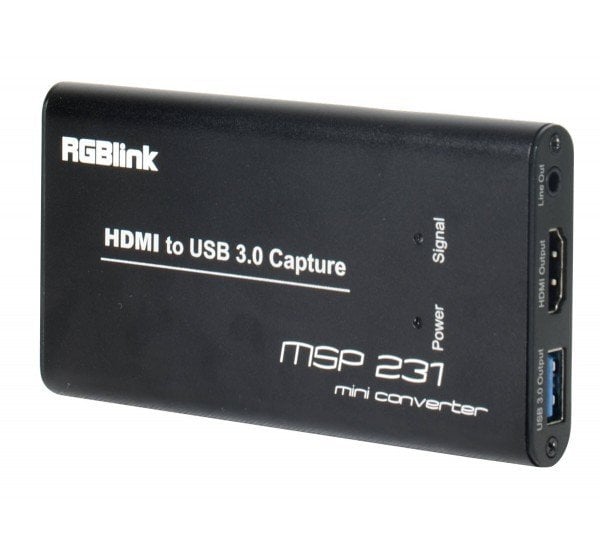 RGBlink MSP231 - HDMI to USB 3.0 Portatif Video Capture (Görüntü Yakalama) Adaptörü