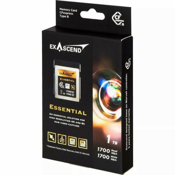 Exascend 1TB Essential Series CFexpress Type A Hafıza Kartı