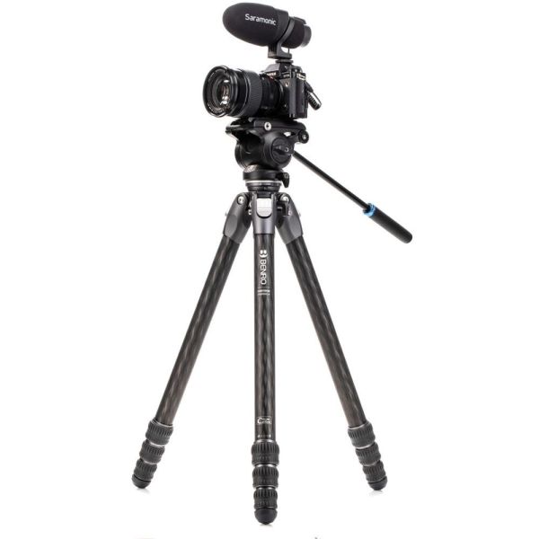 Benro TTOR34CLVS4PRO Tortoise Kaplumbağa Karbon Video Tripod Kit Seri 3