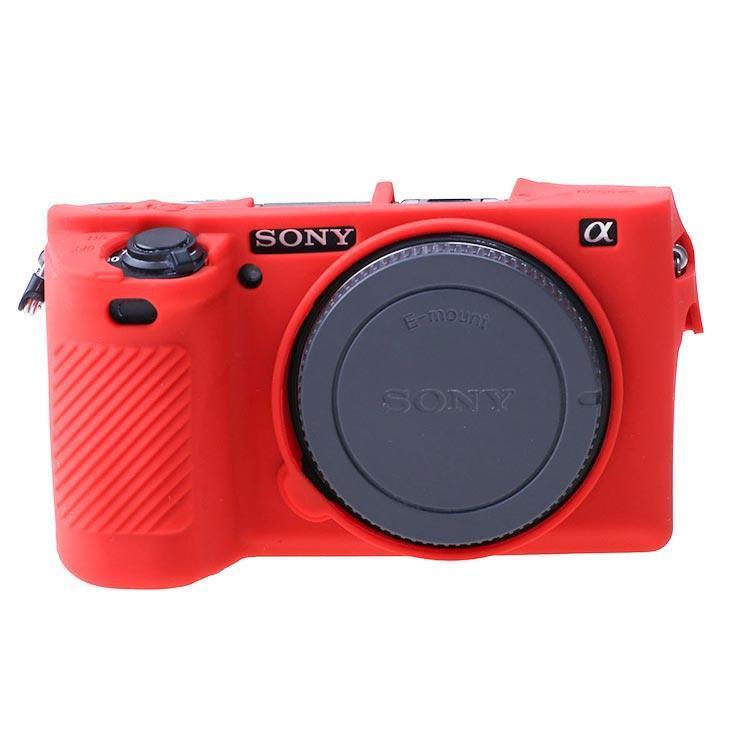 Sanger Silikon Kılıf Sony A6500 Uyumlu Kırmızı