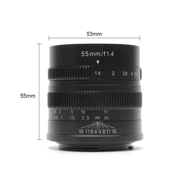 7artisans 55mm F/1.4 APS-C Manual Fixed Lens (Fuji-FX Mount)