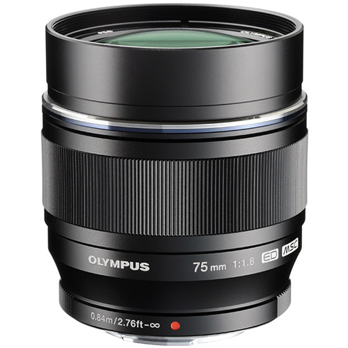 Olympus 75mm f/1.8 Lens Siyah