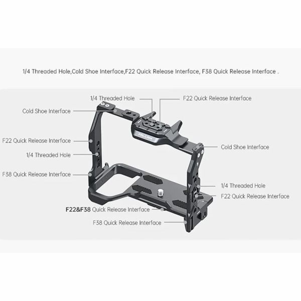 Falcam F22&F38 Quick Release Camera Cage Çerçeve (Sony A7M4)