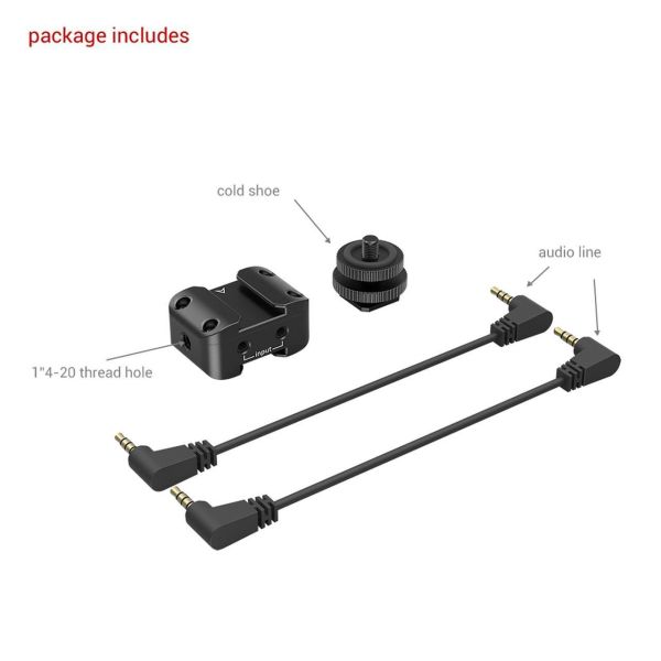 SmallRig 2996 Kablosuz mikrofon için İkisi bir arada Braket