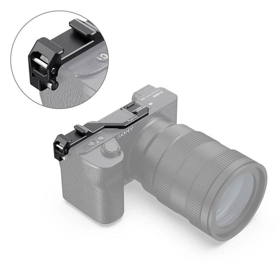 SmallRig BUC2496 Sony a6600 Kamera  için  Sağ Yan Ayak Bağlantısı Yer Değiştirme Plakası