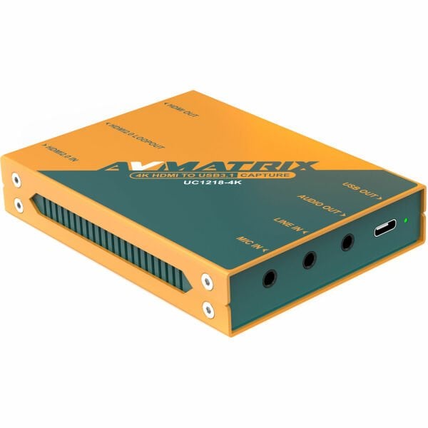 AVMatrix UC1218-4K 4K HDMI to USB-C 3.1 Video Capture Device