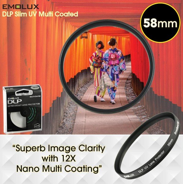 Emolux 58mm DLP Slim UV Filtre