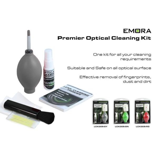 Emora LCK05 Premier Optik Kamera Lens Temizleme Kiti (Kırmızı)