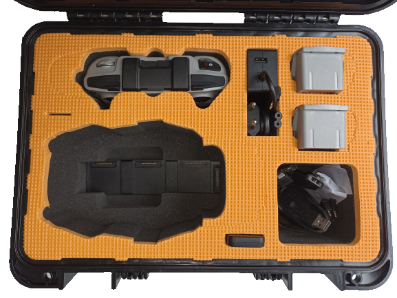 Clascase C07 DJI Mavic Serisi Portatif Hardcase Drone Çantası (Mini/Mini SE/Mini 2/Air/Pro/Air 2/2S/ 2 Pro/Zoom) Turuncu