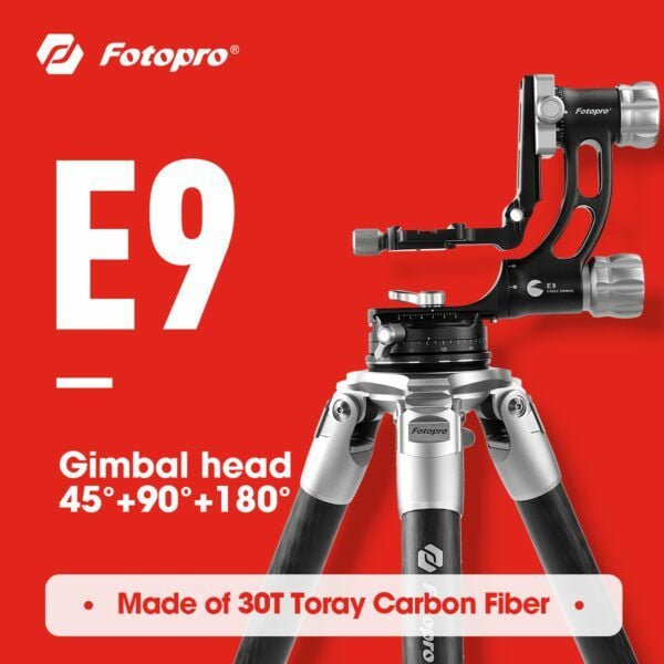 Fotopro E9 Eagle Serisi Gimbal Başlı Tripod