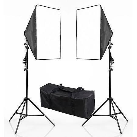 Fancier Softbox 50X70cm Ledli Sürekli Işık Professional Yotuber Kit