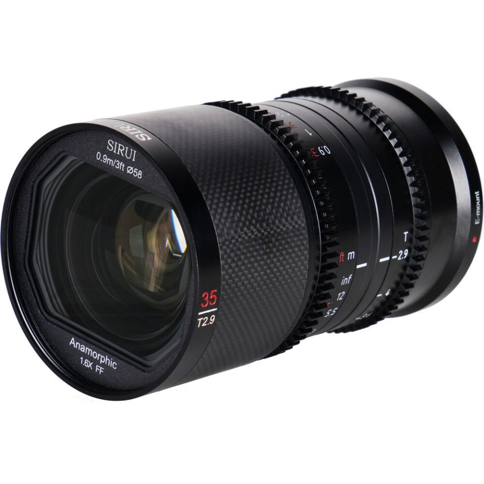 Sirui Saturn 35mm T2.9 1.6x Carbon Fiber Anamorphic Lens (Sony E Mount)