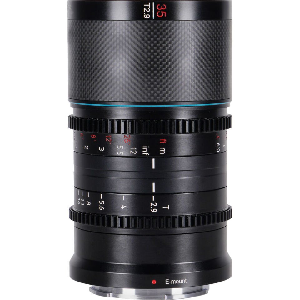 Sirui Saturn 35mm T2.9 1.6x Carbon Fiber Anamorphic Lens (Sony E Mount)