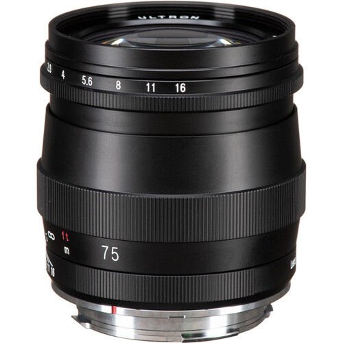 Voigtlander Ultron 75mm f/1.9 Lens Leica M (Multicoated, Matte Black)