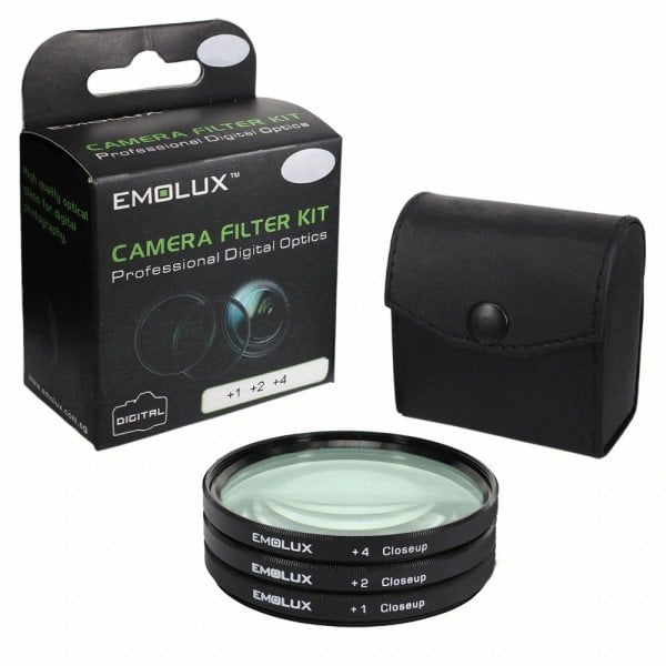 Emolux 52mm HD Macro Close Up Filtre Kit (+1,+2,+4)