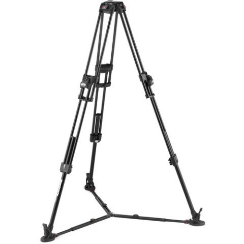 Manfrotto 608 Nitrotech Fluid Head with 645 Fast Twin Aluminum Tripod System and Bag (MVK608TWINFA)