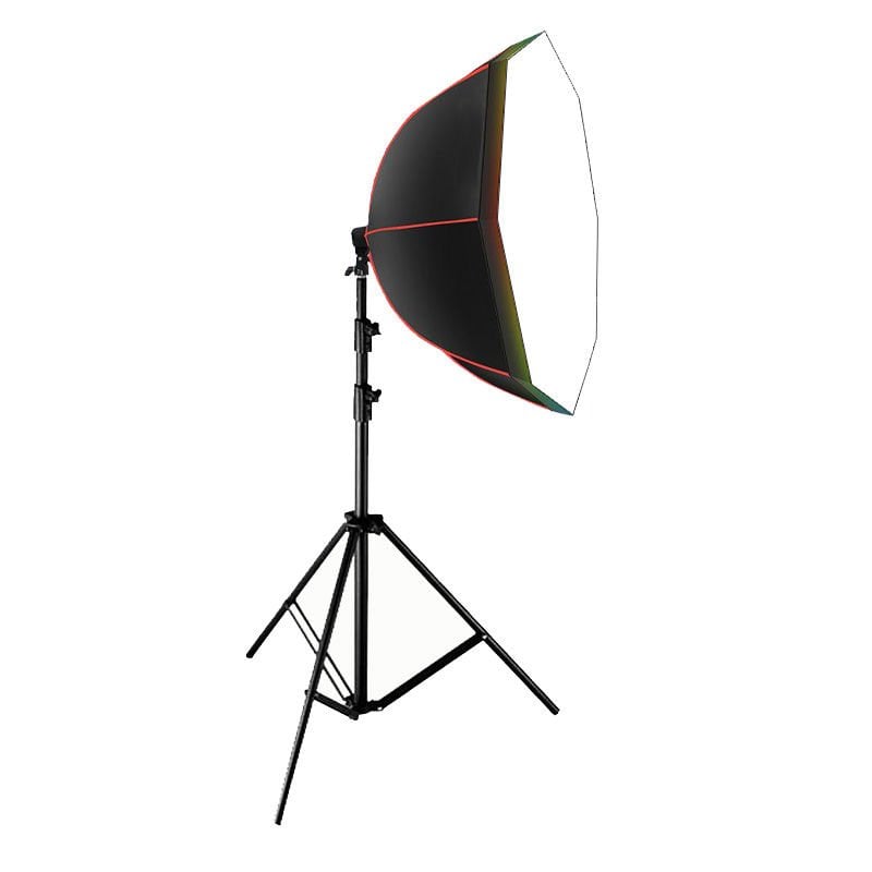 GDX RGB-BW-90 Renkli Işıklı 90cm Softbox Seti