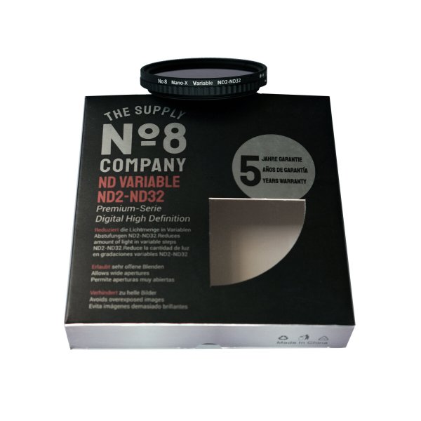 No8 Company 46mm Nano Variable ND2-ND32 Filtre