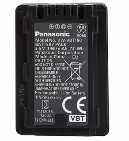 Panasonic VW-VBT190 Batarya