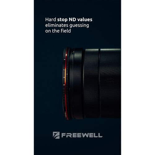 Freewell 77mm Bright Day Variable Neutral Density 1.8 to 2.7 Filter (6 to 9-Stop)