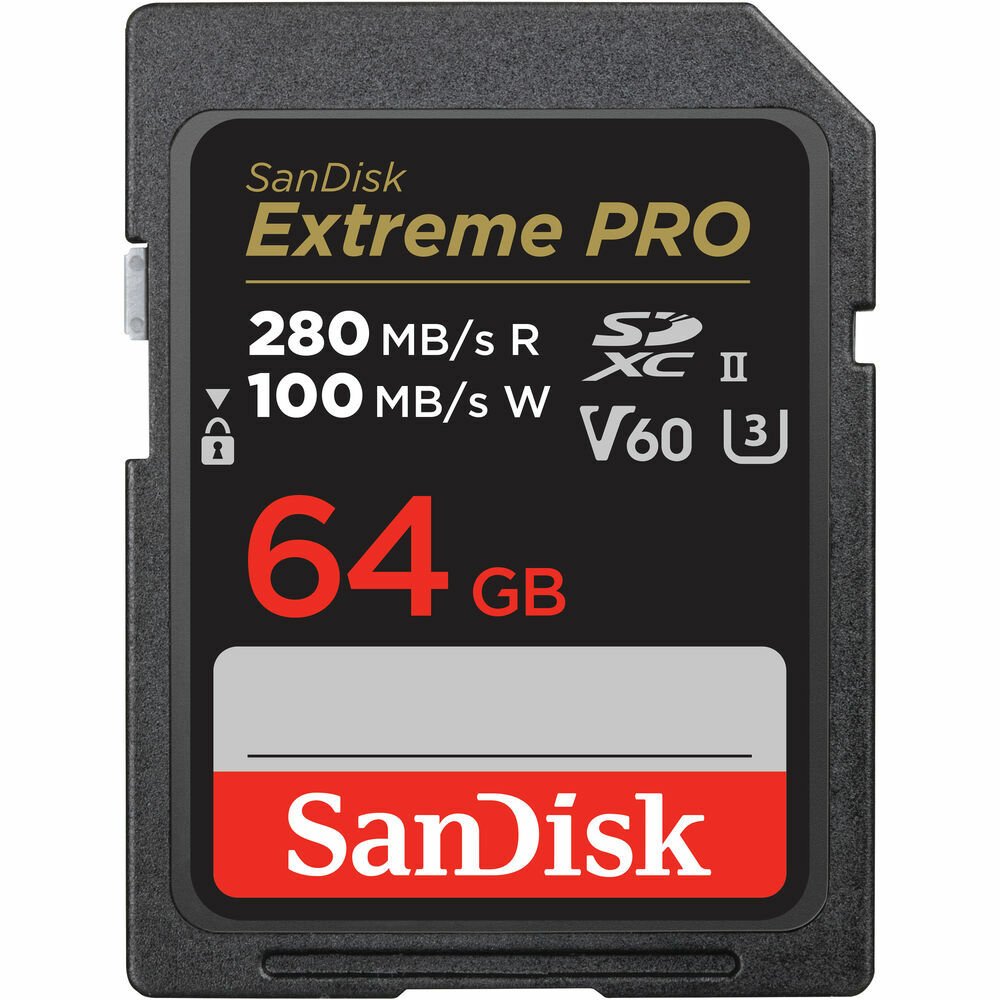 SanDisk 64GB Extreme PRO UHS-II SDXC Hafıza Kartı (280mb)