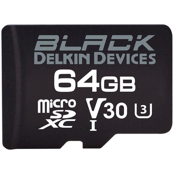 Delkin Devices 64GB Black UHS-II MicroSDXC SD Adaptörlü Hafıza Kartı