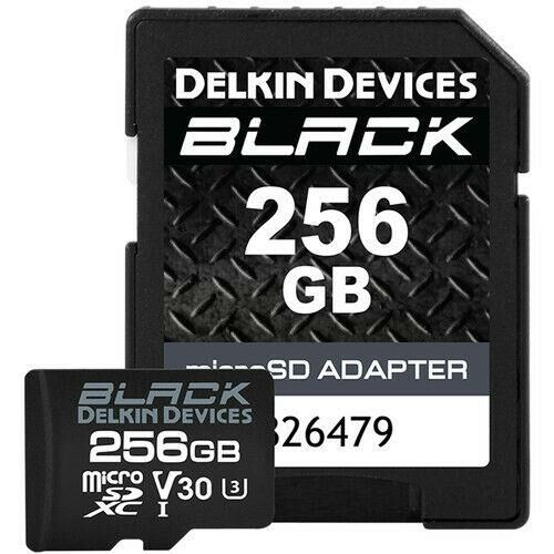 Delkin Devices 256GB Black UHS-II MicroSDXC SD Adaptörlü Hafıza Kartı