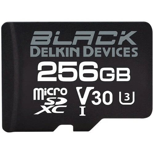 Delkin Devices 256GB Black UHS-II MicroSDXC SD Adaptörlü Hafıza Kartı