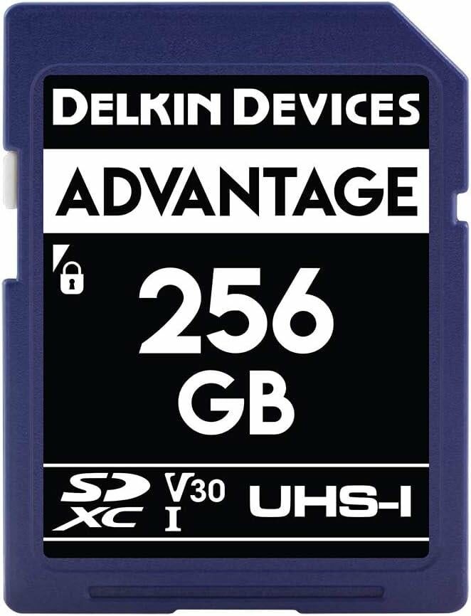 Delkin Devices 256GB Advantage UHS-I V30 SDXC Hafıza Kartı