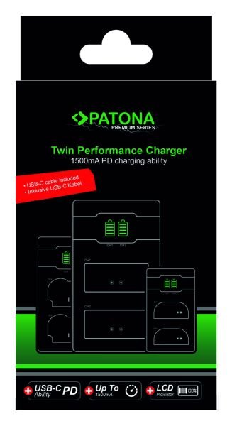 Patona 161964 Premium Sony NP-FW50 İkili Şarj Cihazı