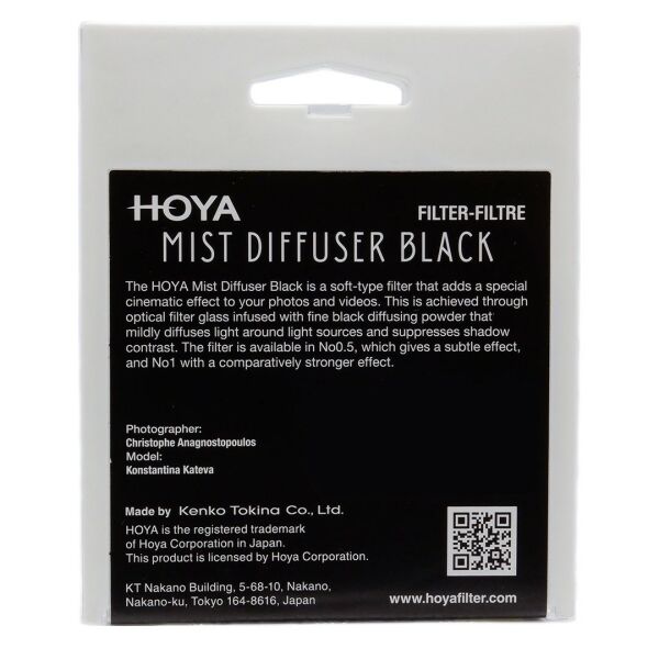 Hoya 67mm Mist Diffuser Filtre Black No1