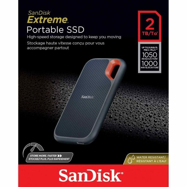 SanDisk 2TB V2 Extreme Portable SSD Disk ( SDSSDE61-2T00-G25)