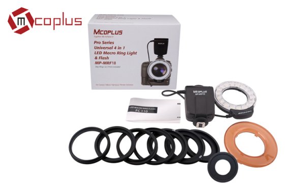 Mcoplus MRF18 LED Makro Ring Flaş Işık (Nikon / Canon / Olympus / Pentax)