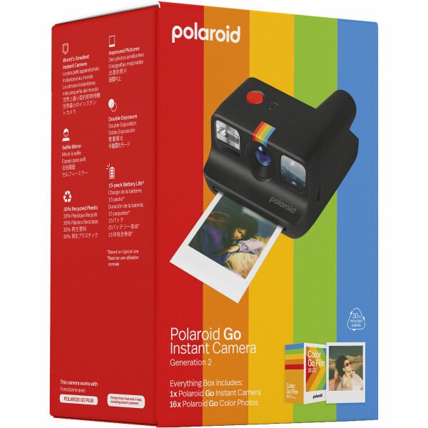 Polaroid Go Gen 2 EB Black Anlık Fotoğraf Makinesi