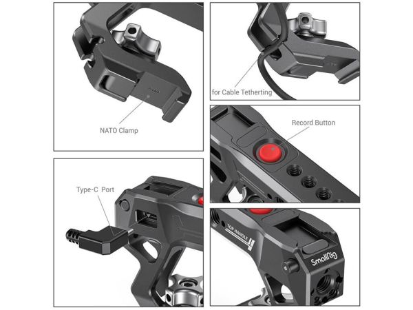 SmallRig 2880 Fujifilm ve Panasonic Aynasız Kameralar İçin Uzaktan Kumandalı NATO Üst Kol