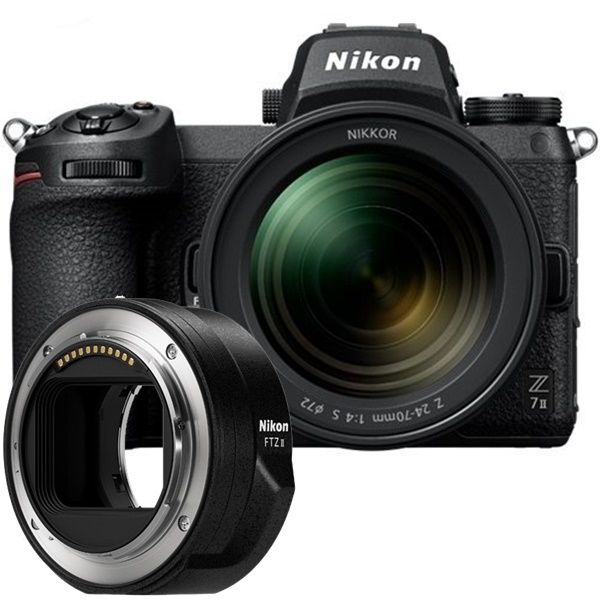 Nikon Z7 II + Z 24-70mm F/4 Lens + FTZ II Mount Adaptör (12000 TL Geri Ödeme)