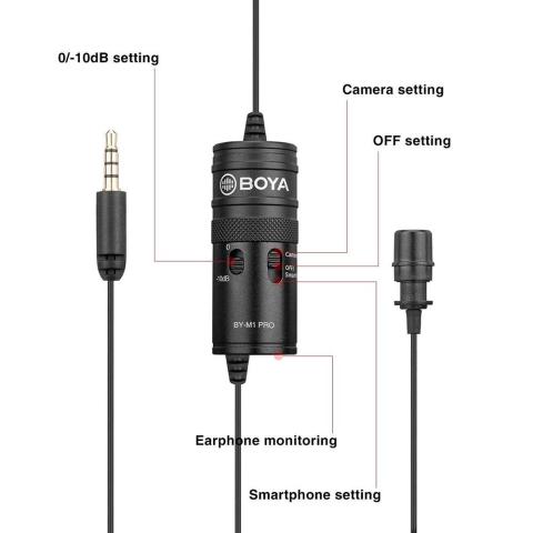 Boya BY-M1 Pro Yaka Mikrofonu