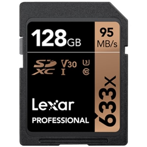 Lexar 128GB 633x SDXC UHS-I Profesyonel Hafıza Kartı