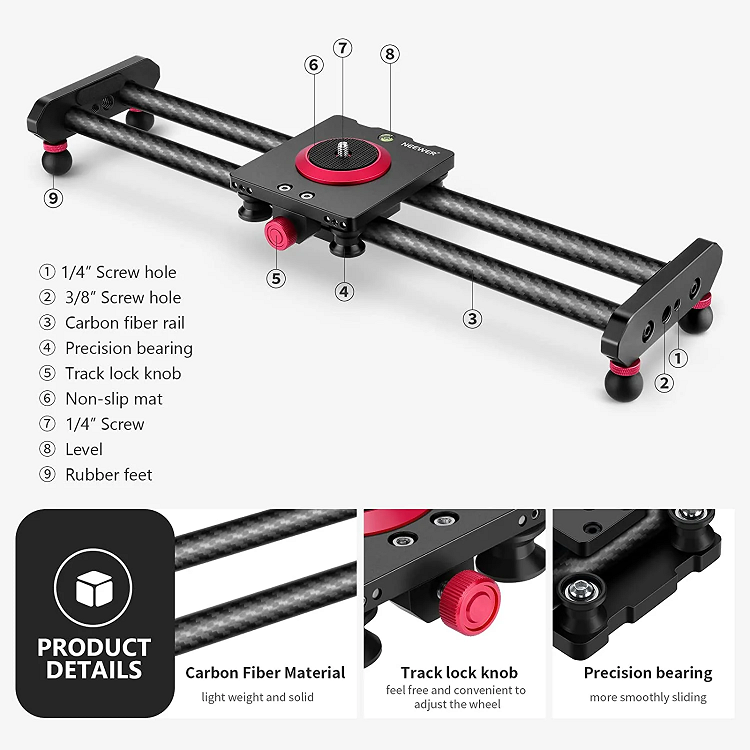 NEEWER CS40 Manuel Karbon Slider (40cm)