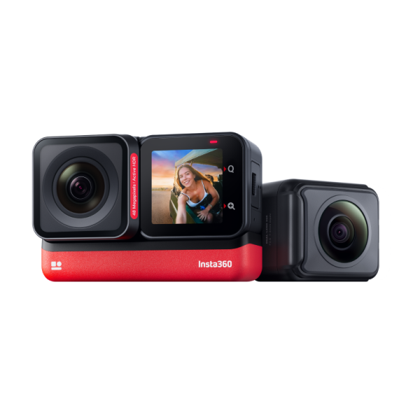 Insta360 ONE RS Trio Edition Kamera (Twin Edition +  1-Inch Wide Angle Lens)