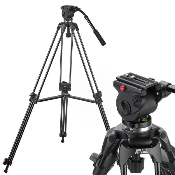 Jieyang JY0606A Alüminyum Video Tripod Kiti