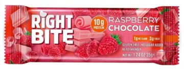 RIGHT BITE VEGAN PROTEIN BAR RASPBERRY AROMALI