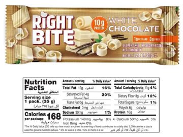 RIGHT BITE VEGAN PROTEIN BAR BEYAZ ÇİKOLATA AROMALI