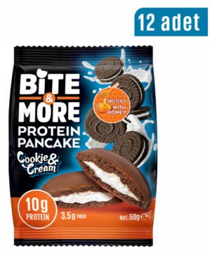 BİTE MORE PROTEİN PANCAKE (50 GR) - 12 ADET KURABİYE AROMALI