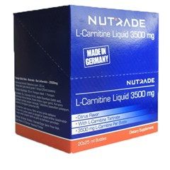 NUTRADE L-Carnitine Liquid 3500 mg 20 ampul X 25 ml Citrus Flavor