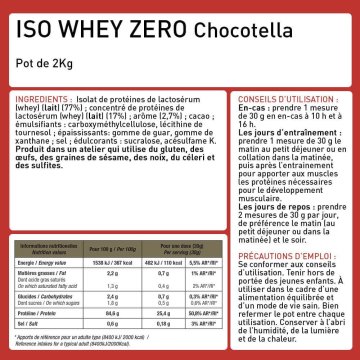 ERIC FAVRE ISO ZERO 100% WHEY PROTÉIN 2000 gr