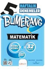 Günay 5.Sınıf Bumerang 32 Haftalık Matematik Denemesi