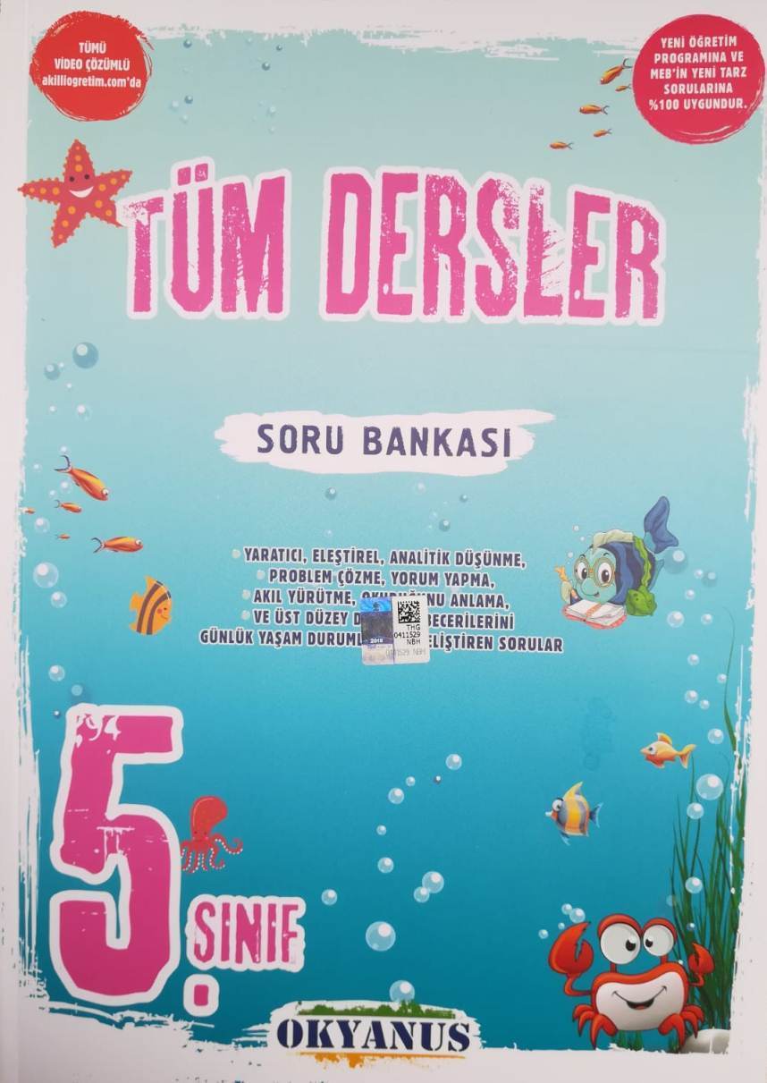 Okyanus 5.Sınıf Tüm Dersler Soru Bankası 